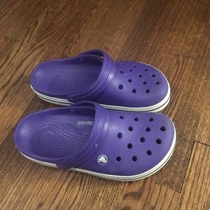 Purple crocs